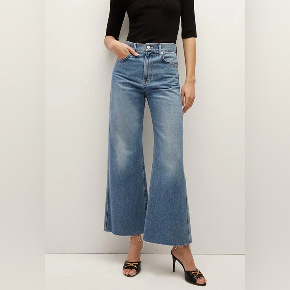VERONICA BEARD Taylor cropped high rise wide Jean